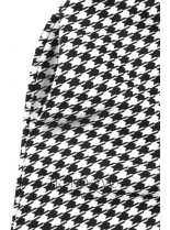 Čierno-biele šaty so vzorom pepito
