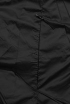 Hnedá-čierna obojstranná bunda kombinovaná s plyšom
