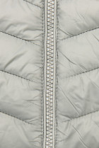 Sivá bunda s elastickým pásom