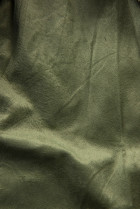 Olivovozelená zimná bunda s extra vysokým golierom