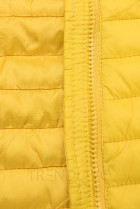 Žltá prešívaná prechodná bunda