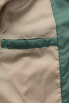 Zelená športová prešívaná bunda