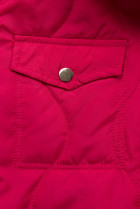 Ružová jarná bunda v A-strihu
