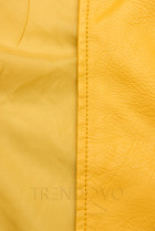 Žltá motorkárska bunda