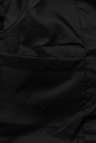 Čierna jarná bunda v A-strihu