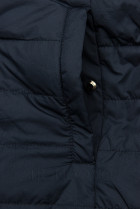 Obojstranná bunda so sťahovaním béžová/modrá