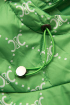 Zelená vesta so vzorom