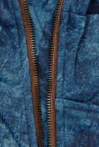 Tmavomodrá mikina s asymetrickým zipsom