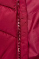 Vínovočervená prešívaná bunda na jeseň/zimu