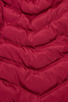 Vínovočervená prešívaná bunda na jeseň/zimu