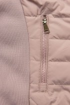 Ružová obojstranná prechodná bunda