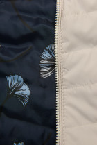 Béžová obojstranná prechodná bunda
