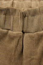 Hnedé ležérne nohavice s gumou v páse