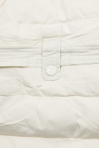 Biela zimná bunda s plyšovým golierom