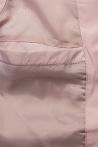 Ružová vesta s odopínateľnou kapucňou