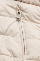 Tmavomodrá/smotanová obojstranná zimná bunda