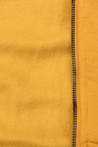 Žltá predĺžená mikina na zips