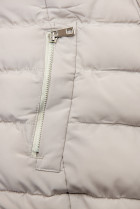 Béžová zimná bunda s odopínateľnou kapucňou