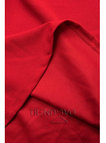 Červené elegantné šaty v A-strihu
