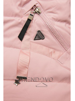 Zimná prešívaná bunda ružová
