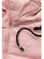 Zimná prešívaná bunda ružová