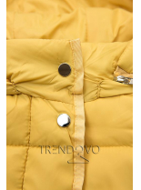Žltá prešívaná bunda na prechodné obdobie