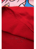 Červené tričko Paperina e Paperino