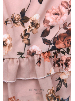 Ružové kvetinové šaty