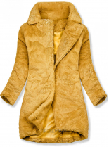 Žltý teddy kabát
