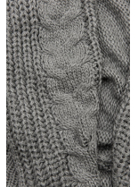 Tmavosivý pletený sveter