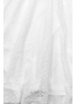 Biele ľahké šifónové šaty