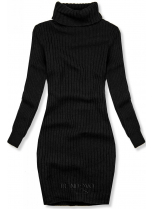 Čierne pletené rolákové šaty