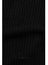 Čierne pletené rolákové šaty