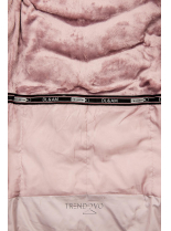 Ružová zimná bunda/vesta