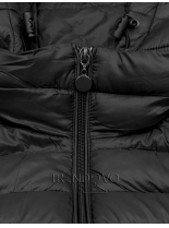 Čierna jarná prešívaná bunda