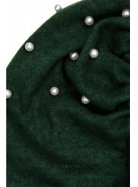 Zelené elegantné šaty s perličkami