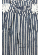 Tmavomodré letné šaty s holým chrbtom