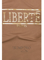 Hnedé tričko Liberté Paris