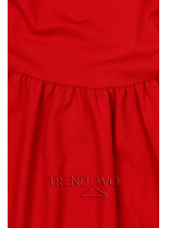 Červené elegantné midi šaty