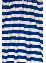 Modro-biele maxi šaty v námorníckom štýle