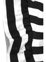 Čierno-biele voľné pruhované šaty I.