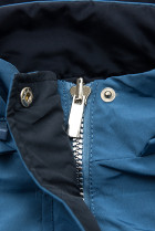 Obojstranná bunda modrá/ tmavomodrá