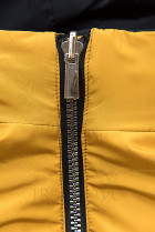Obojstranná bunda tmavomodrá/žltá
