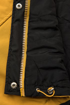 Obojstranná bunda žltá/čierna