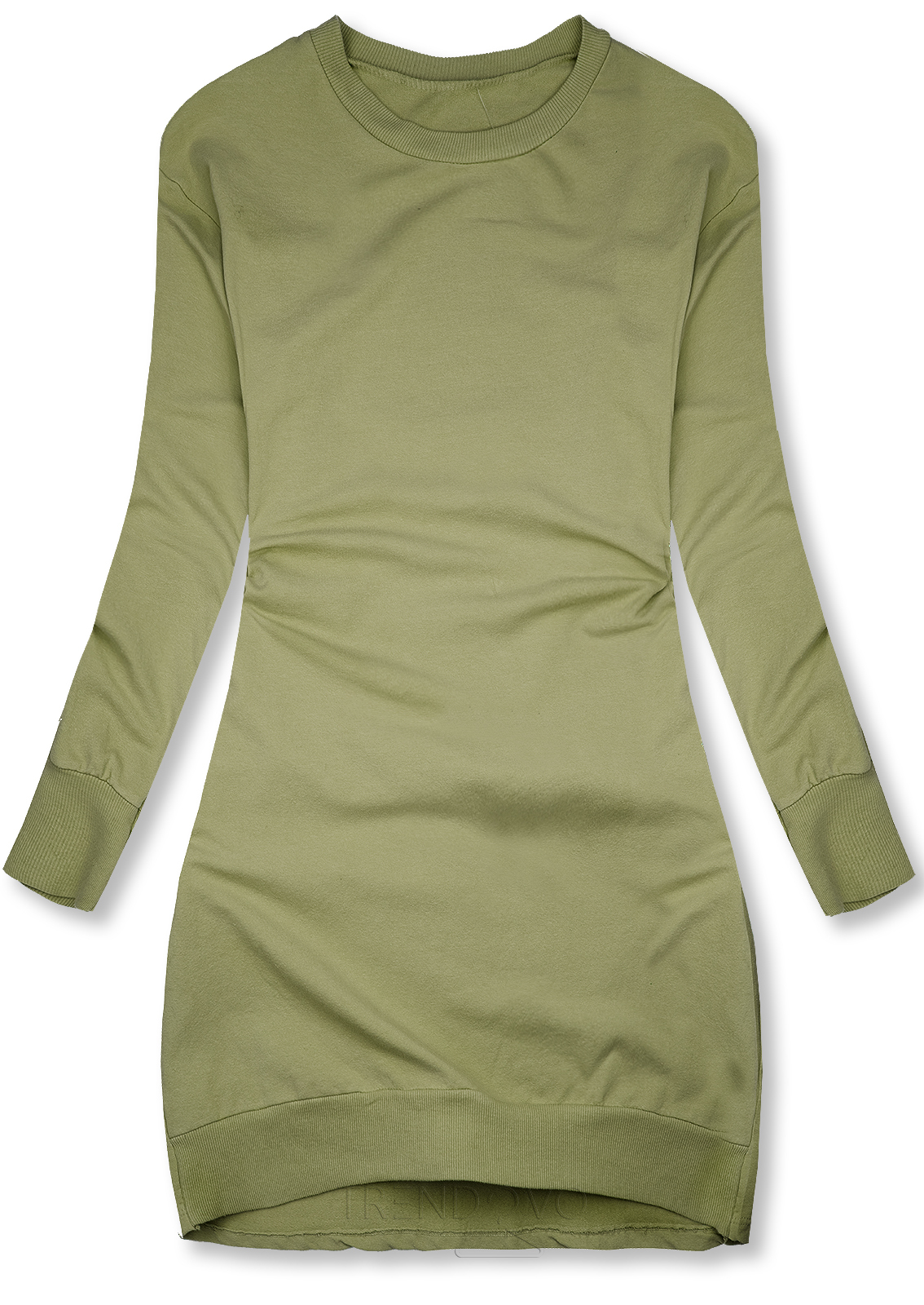 Zelené ležérne teplákové šaty