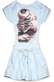 Baby blue šaty BELIEVE