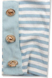 Baby blue pruhované strečové tričko