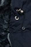 Modro-sivá zimná parka