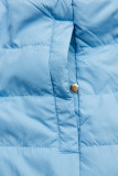 Bodkovaná obojstranná bunda tmavomodrá/babyblue