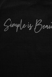 Čierne plus size šaty SIMPLE IS BEAUTIFUL